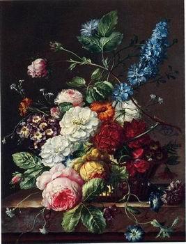 unknow artist Floral, beautiful classical still life of flowers 08